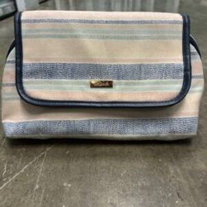 Scunci Striped Valet Organizer Makeup Bag.